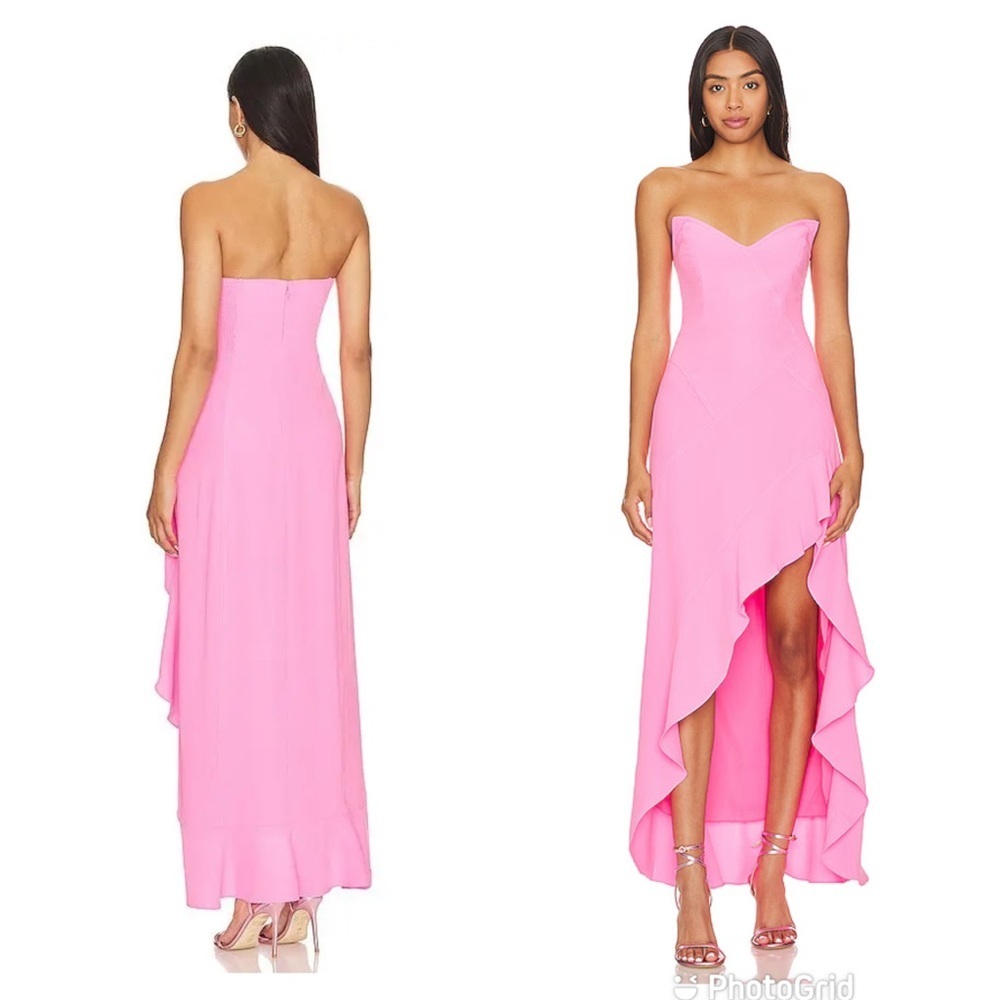 Amanda Uprichard Symone Dress in Shocking Pink